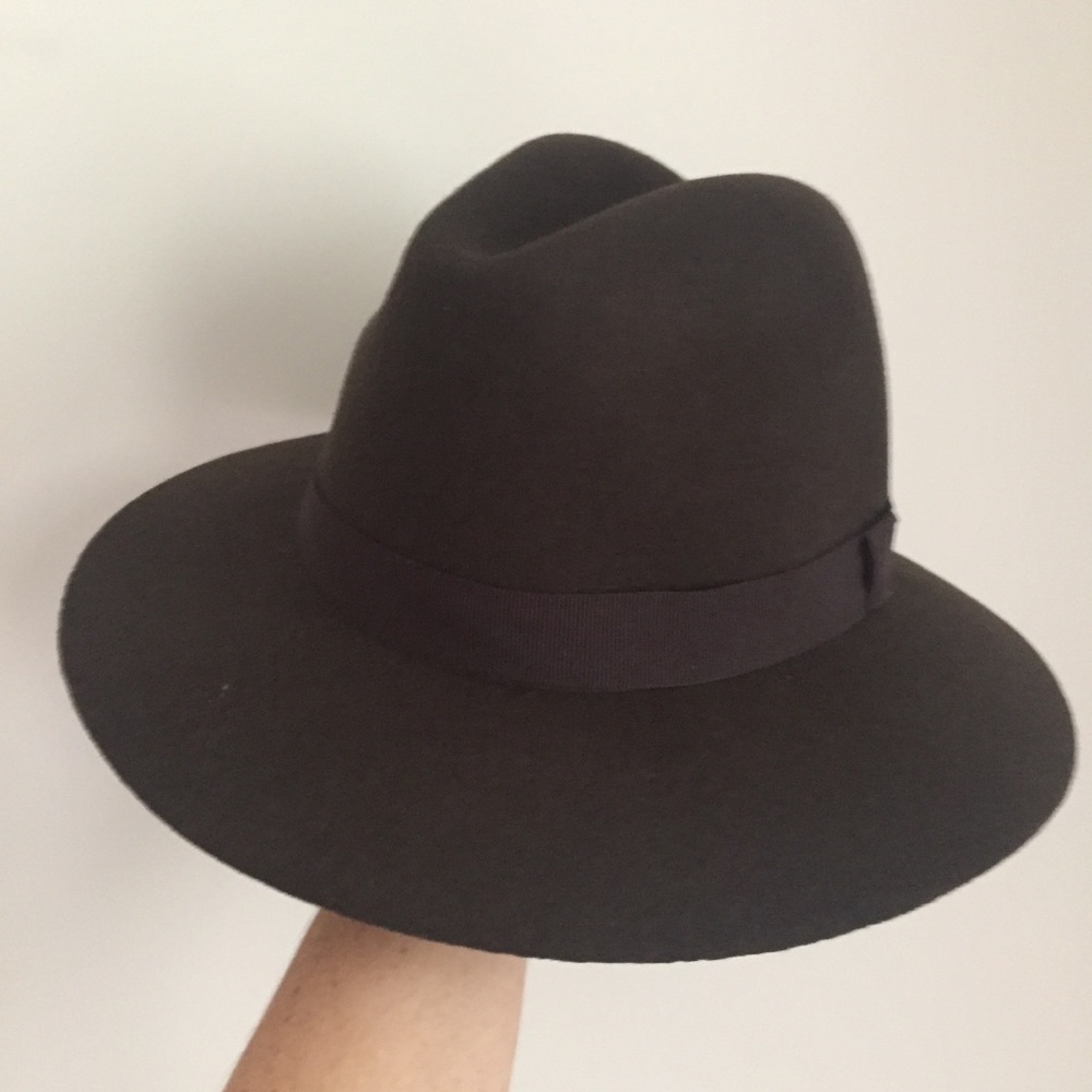Zara brown felt wool hat - Picture 3 of 6